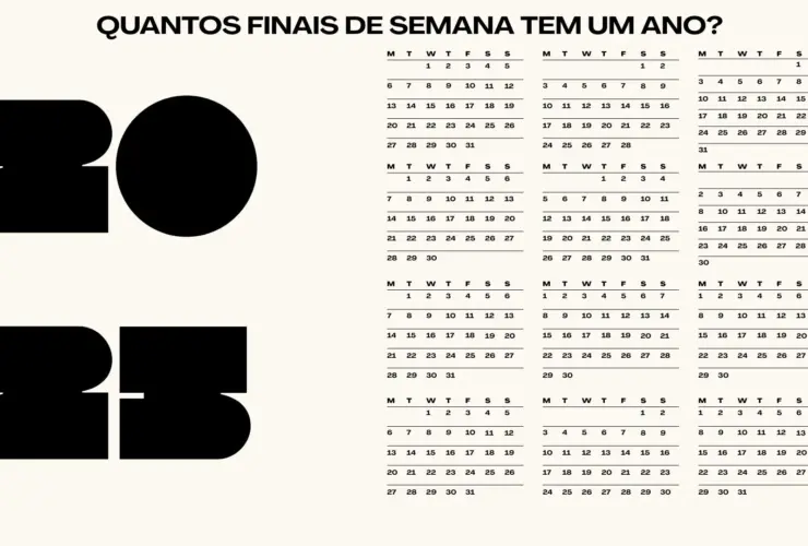 Quantos finais de semana tem um ano?